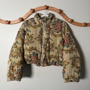 Le Lis Paisley Tapestry Puffer